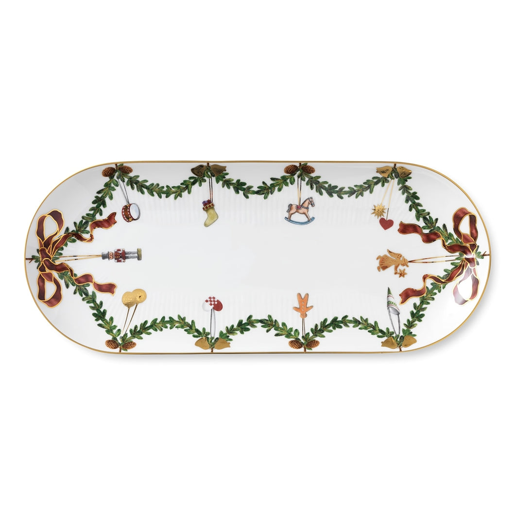 Star Fluted Christmas Oval Dish by Royal Copenhagen