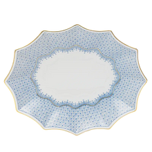 Load image into Gallery viewer, Mottahedeh China Cornflower Lace Fluted Tray
