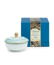 Load image into Gallery viewer, Green Lace Grand Round Vessel Candle by Mottahedeh- Green Jasmine Tea
