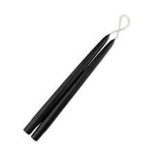 Load image into Gallery viewer, Black Dripless Taper Candles - Set of 12
