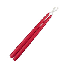 Load image into Gallery viewer, Holiday Red Dripless Taper Candles - Set of 12
