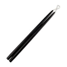 Load image into Gallery viewer, Black Dripless Taper Candles - Set of 12
