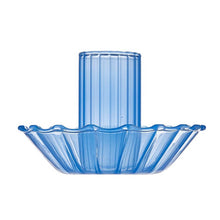 Load image into Gallery viewer, Blue Glass Candle Holder
