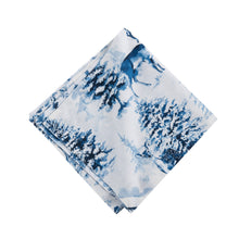 Load image into Gallery viewer, Christmas Frasier Winter Deer Blue Napkin - Set 6
