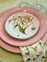 Load image into Gallery viewer, Pickard China Monogrammed Pink Colorsheen Charger Plate
