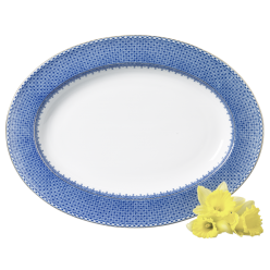 Blue Lace Oval Platter