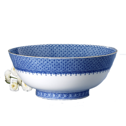 Mottahedeh China Blue Lace Round Bowl