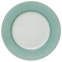 Green Lace Dinner Plate By Mottehedeh