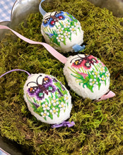 Load image into Gallery viewer, Hand-painted &quot;Butterfly&quot; Eggs Set of 3
