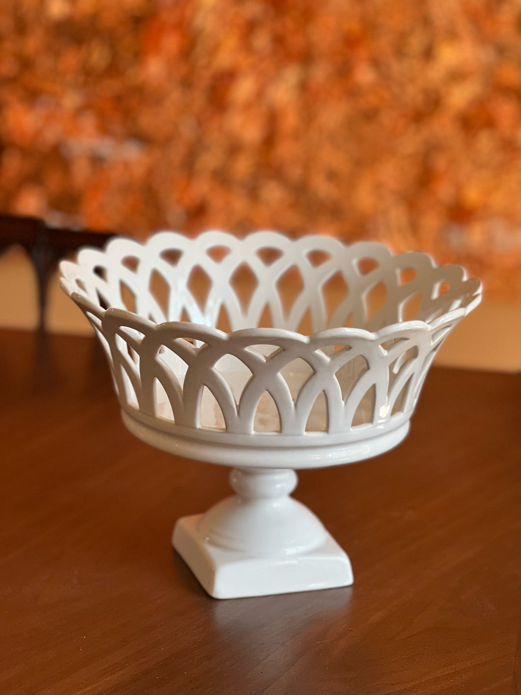 Louis Phillipe Basket with Pedestal by Bourg Joly Malicorne