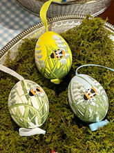 Load image into Gallery viewer, Hand-painted &quot;Bumble Bee&quot; Eggs Set of 3

