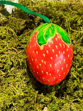 Load image into Gallery viewer, Hand-painted &quot;Strawberry&quot; Eggs Set of 3

