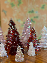 Load image into Gallery viewer, Crown Tuscan Carnival Glass Christmas Tree
