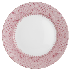 Pink Lace Dinner Plate By Mottahedeh