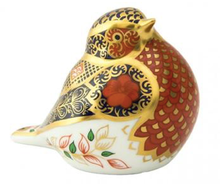 Robin Paperweight by Royal Crown Derby Old Imari
