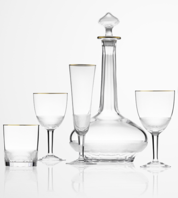 Crystal stemmed water glass ROYAL collection - Au Bain Marie