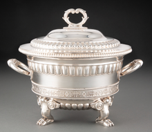 Load image into Gallery viewer, Antique Silver-plated Tureen
