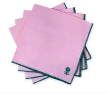 Load image into Gallery viewer, Light Pink Icon Linen Dinner Napkin by Furbish Studio - Set of 4
