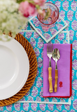 Load image into Gallery viewer, Lilac Icon Linen Dinner Napkins by Furbish Studio - Set of 4
