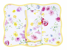 Load image into Gallery viewer, D. Porthault Fleur d&#39;Avril Placemat and Napkin Set
