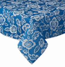 Load image into Gallery viewer, Blue Garden Jacquard Tablecloth
