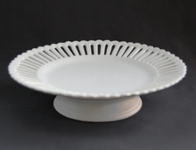 Load image into Gallery viewer, Openwork Cake Plate with Low Stand by Bourg Joly Malicorne
