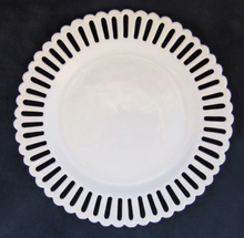 Load image into Gallery viewer, Openwork Cake Plate with Low Stand by Bourg Joly Malicorne
