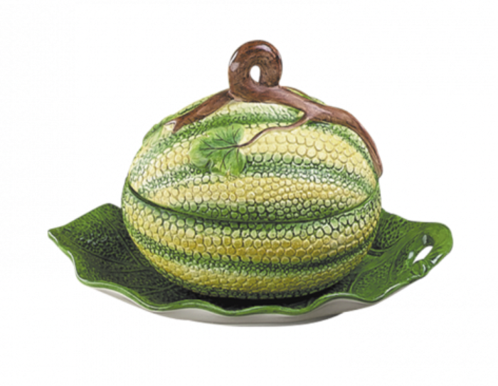 Small Melon Tureen with Underplatter by Mottahedeh