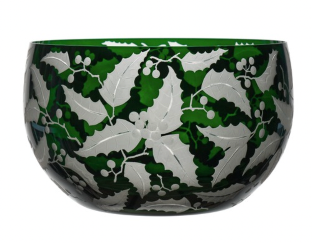 Holiday Collection Holly Round Large Bowl by Artel
