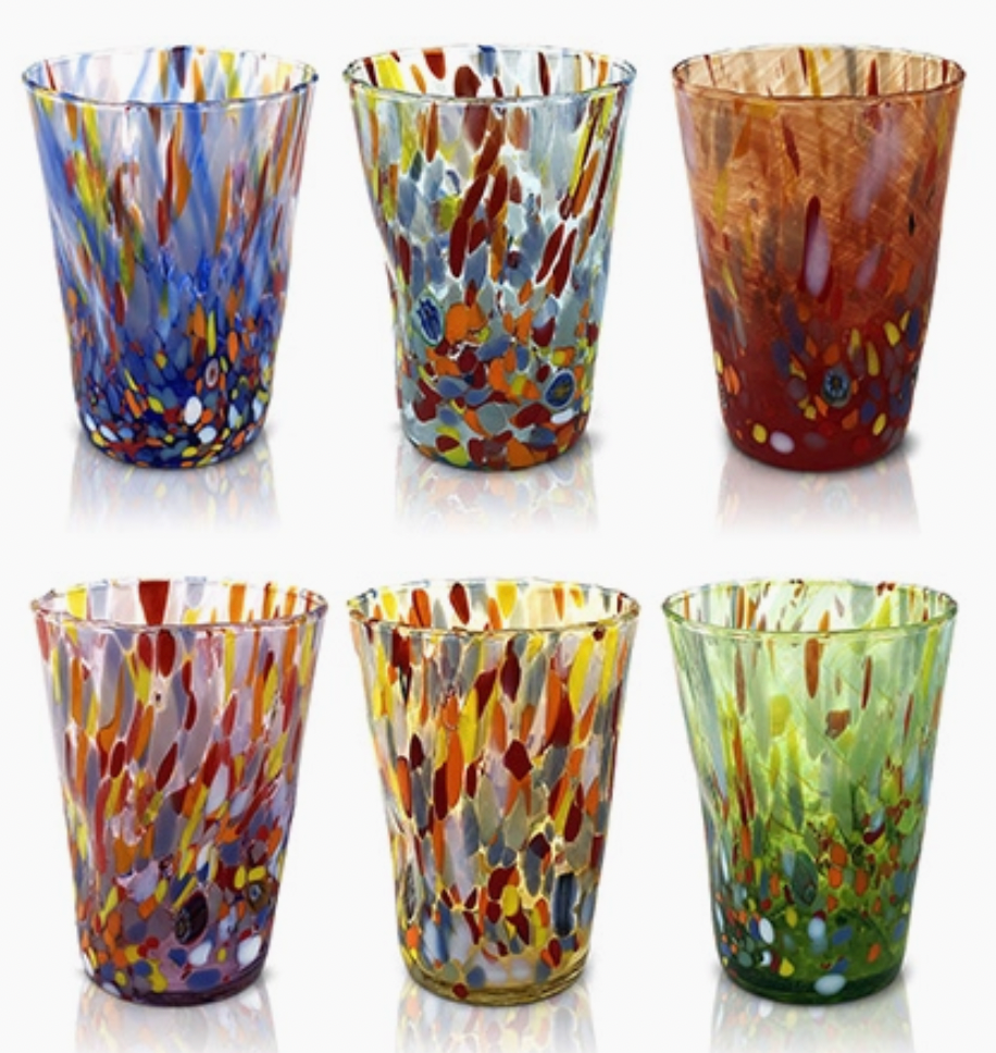 Colori di Murano Glasses Set of 6