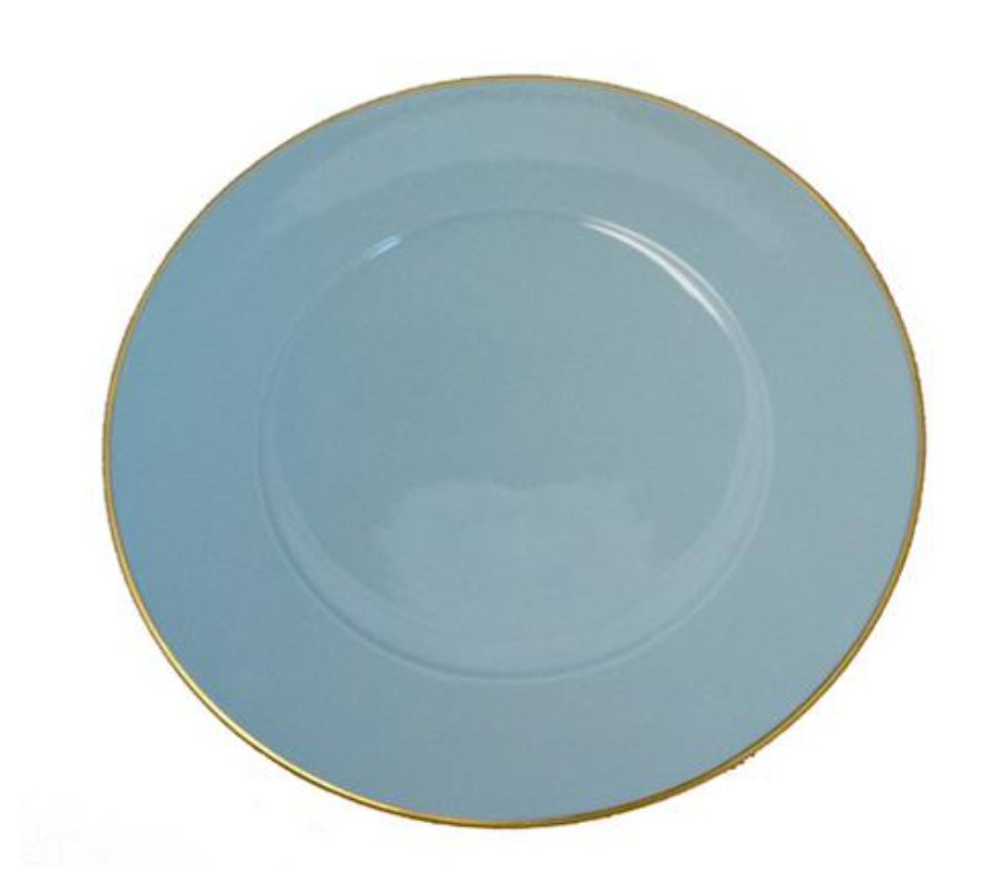 Powder Blue Charger Plate by Anna Weatherley