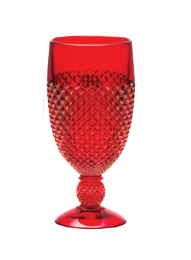 Mosser Glass Addison Red Goblet - Set of 4