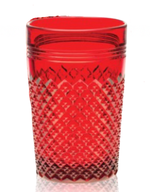 Mosser Glass Addison Red Tumblers - Set of 8