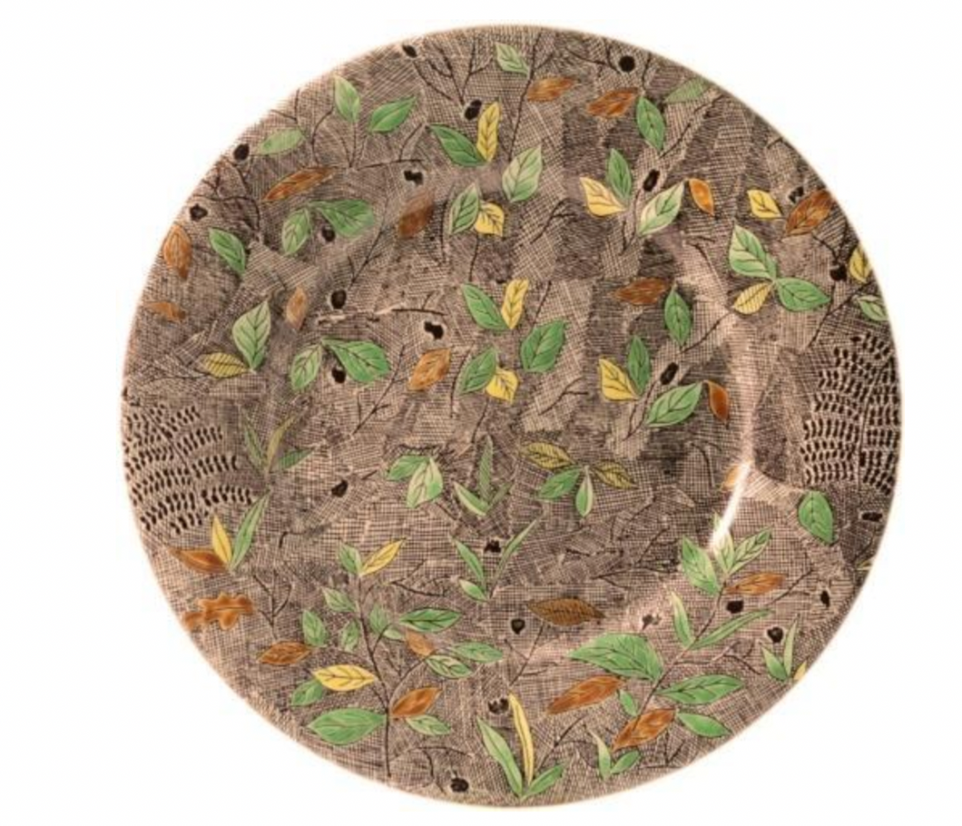 Rambouillet Foliage Charger Plate by Gien