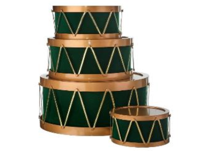 Flocked Drums with Rope