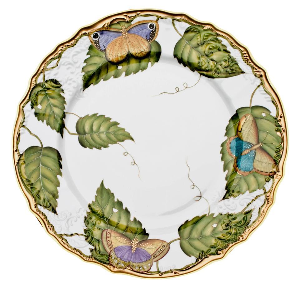 Exotic Butterflies Dinner Plate by Anna Weatherley