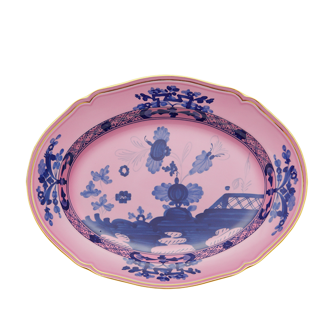 Ginori 1735 Oriente Italiano Azalea Oval Flat Platter