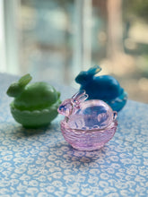 Load image into Gallery viewer, Mosser Glass Bunny Rabbit Covered Dish
