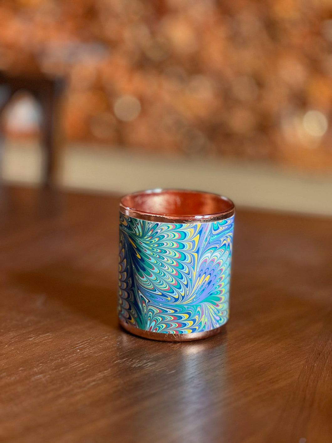 Colorful Marble Pencil Cup by Shandell's
