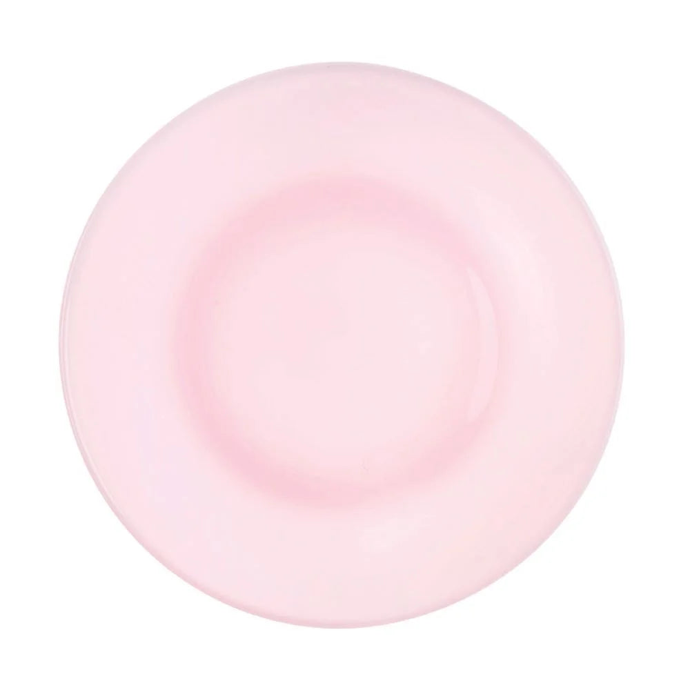 Mosser Glass Crown Tuscan Pink Dinner Plate