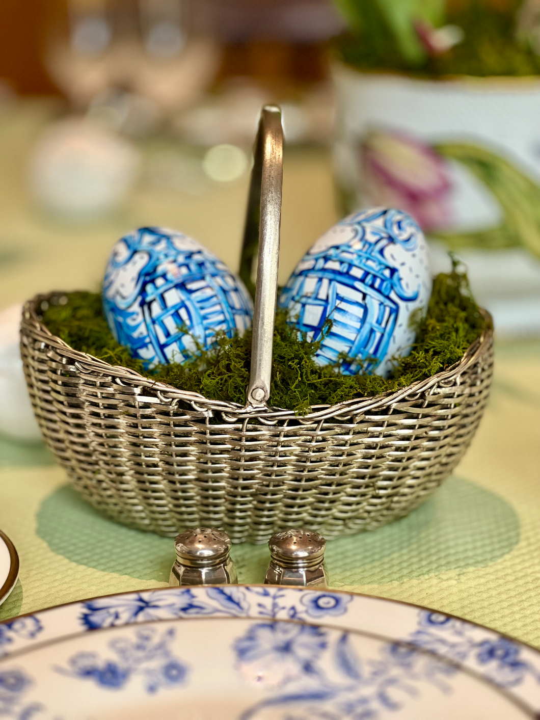 Silver Nesting Baskets - Set of 3 - Vintage