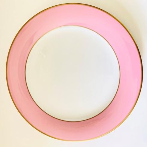 Pickard China Monogrammed Pink Colorsheen Charger Plate