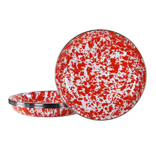 Load image into Gallery viewer, Splatterware Enamel Pasta Bowls by Golden Rabbit- Set of 4
