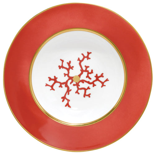 Cristobal Coral Rim Soup Plate By Raynaud