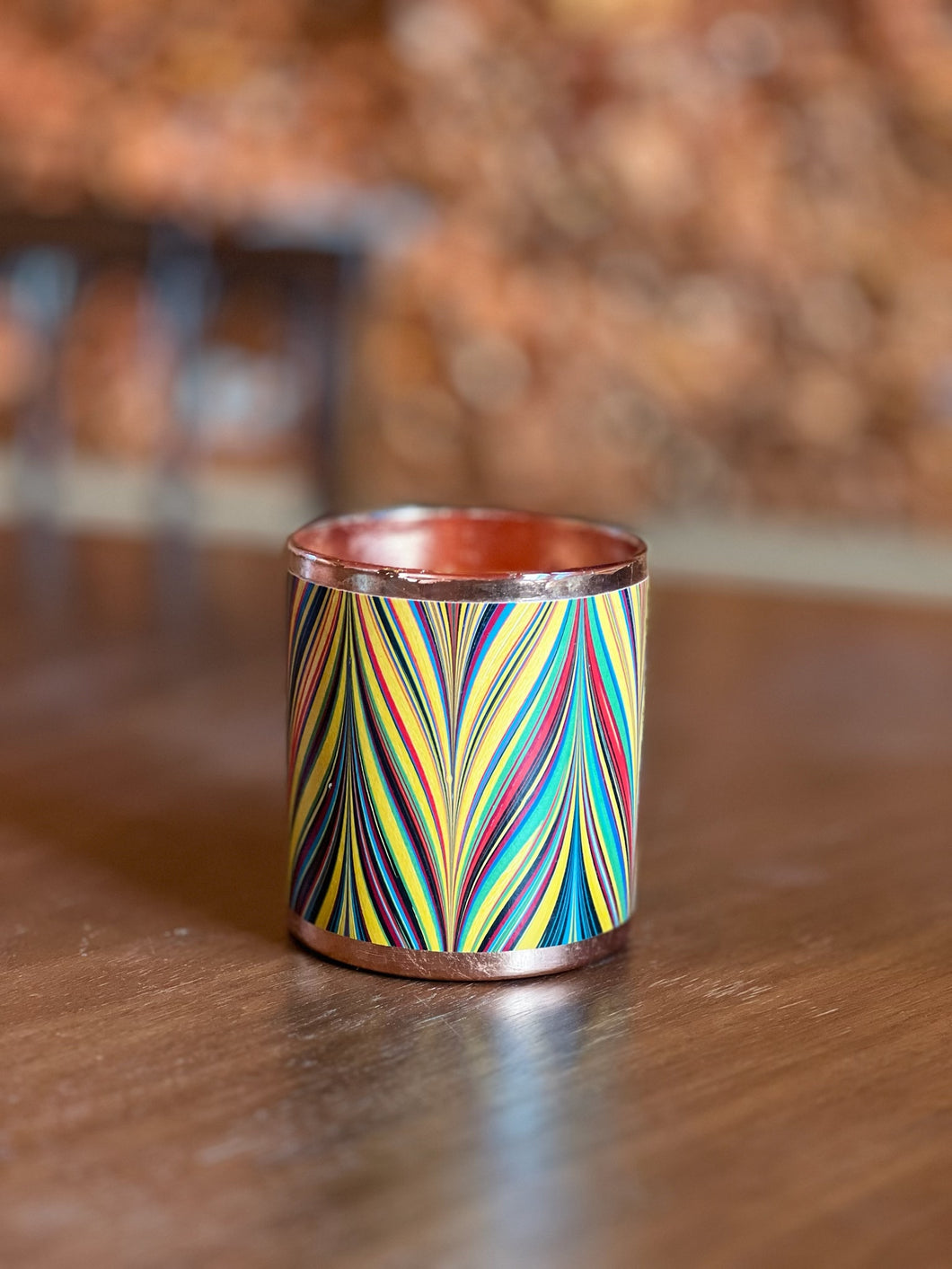 Yellow Marble Pencil Cup by Shandell's